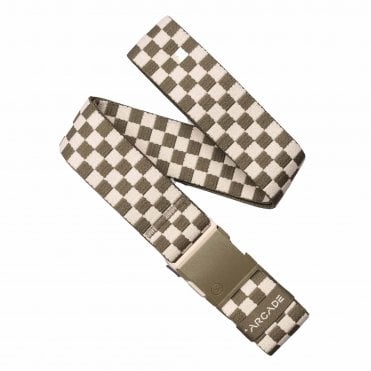 Arcade Check Belt - Crocodile/Khaki 1