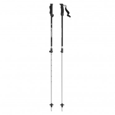 Atomic AMT Junior Telescopic Ski Poles - Black/Silver