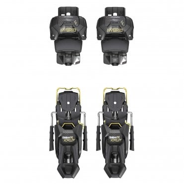 Head Attack Hybrid 14 MN/PT Bindings - Matt Black/Gold 1