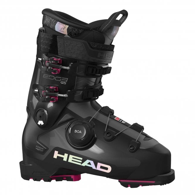 Head  Edge 95 HV GW BOA Womens Ski Boots 2026 - Black/Fuschia 