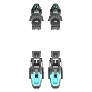 Head Evo 9 GW CA Brake 85 Junior Binding - Black/Speed Blue 1