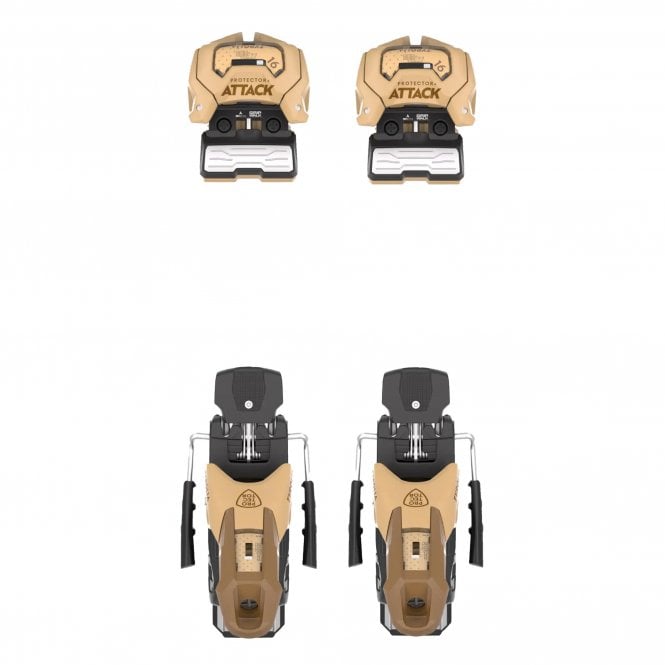 Head  Protector+ Attack 16 GW (Without Brake) Freeski Bindings - Sand