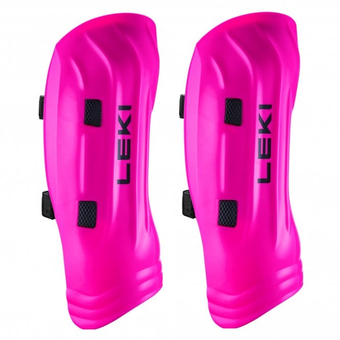 Leki  World Cup Pro Junior Leg Guards 31cm - Neon Pink 
