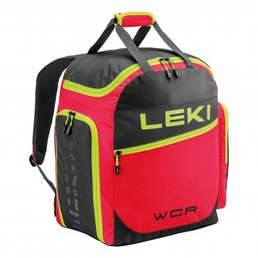 Leki World Cup Race Boot Bag 60L - Bright Red/Black/Neon Yellow