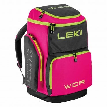 Leki World Cup Race Boot Bag 85L - Neon Pink/Black/Neon Yellow