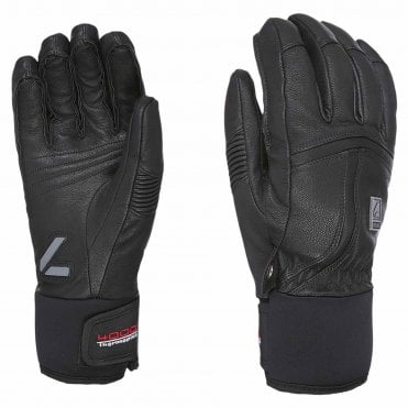 Level Off Piste Leather Gloves - Black