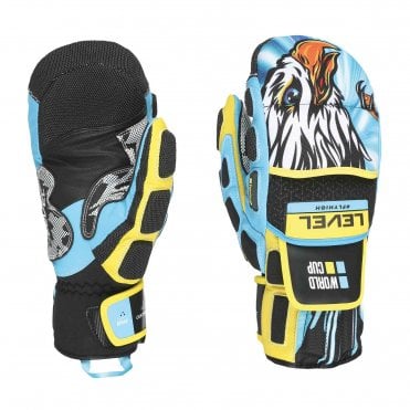 Level Worldcup CF Race Mittens - Yellow/Blue Eagle