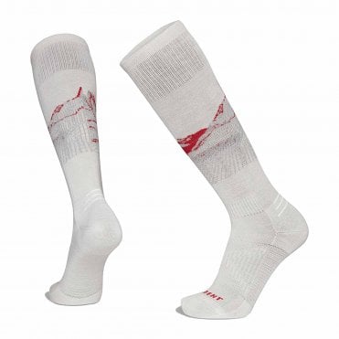 Le Bent Elyse Saugstad Pro Series Zero Cushion Ski Socks - Lily White