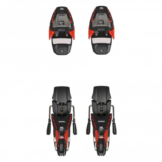 Marker  Comp 16 Race Bindings - Black/Flo Red