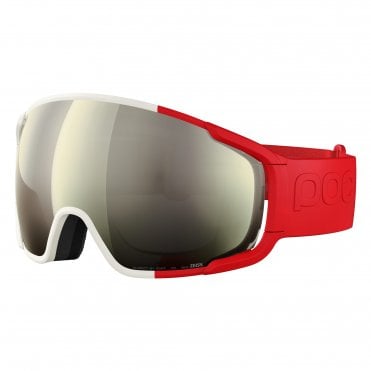 POC Zonula Race Goggles - Rouge/Blanc/Partly Sunny Ivory 1