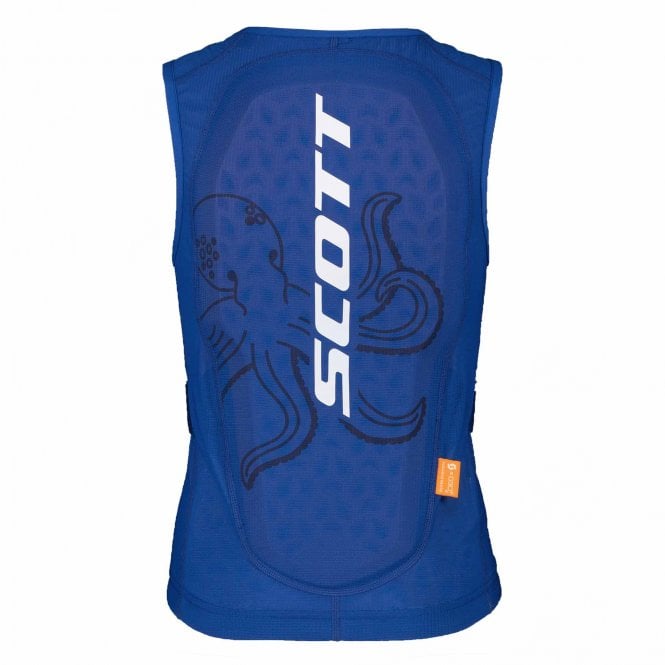 Scott  Airflow Junior Vest Back Protector - Solid Blue/White