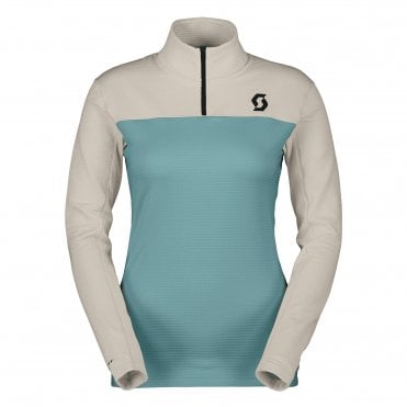 Scott Pullover Defined Light Womens Mid Layer - Frosty Blue/Dust White 1