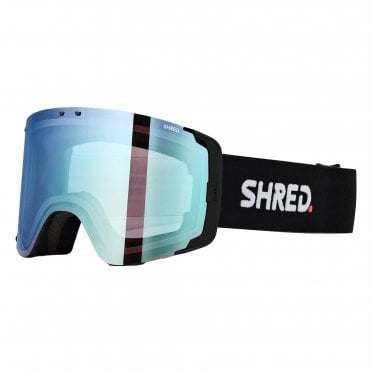 Shred Gratify Goggles - Black/CBL2.0 Ice/Deep Blue Mirror