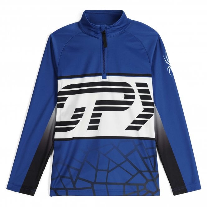 Spyder  Web Junior 1/2 Zip - Electric Blue
