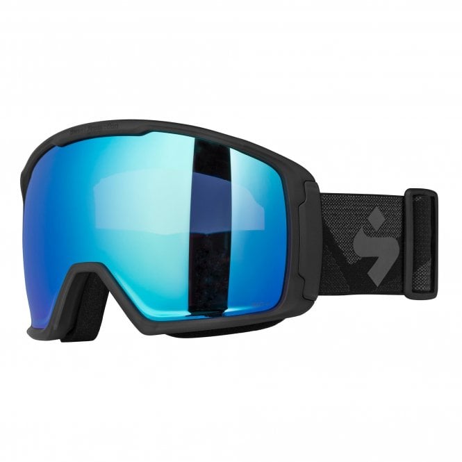 Sweet Protection  Clockwork MAX RIG Reflect Goggles - Matte Crystal Black/RIG Aquamarine
