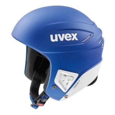 Uvex Race+ FIS Race Ski Helmet - Blue/White side