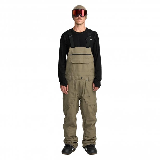 Volcom  Roan Bib Overall Pants - Military